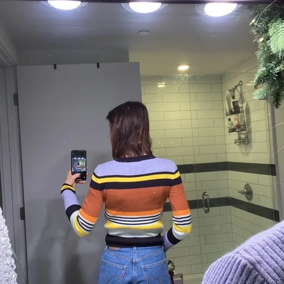 Striped Ribbed Sweater - Picture 2 of 5